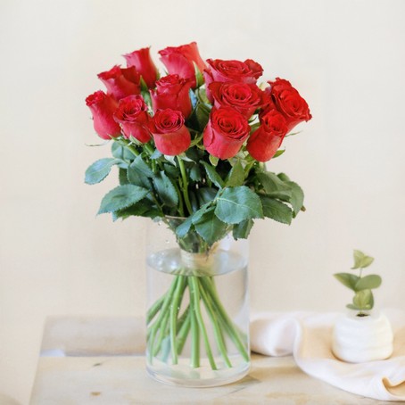 Bouquet de 12 petites roses