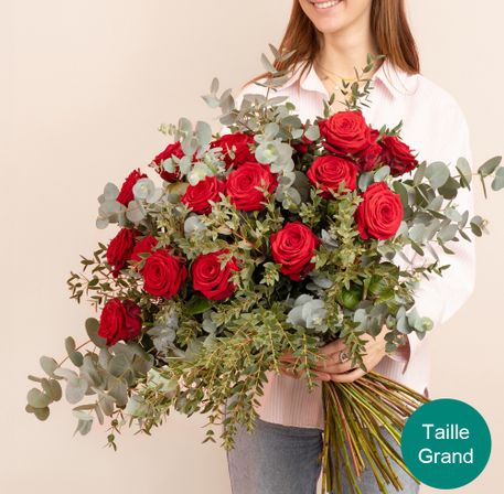 Amour exceptionnel : gros bouquet de roses rouges | Interflora
