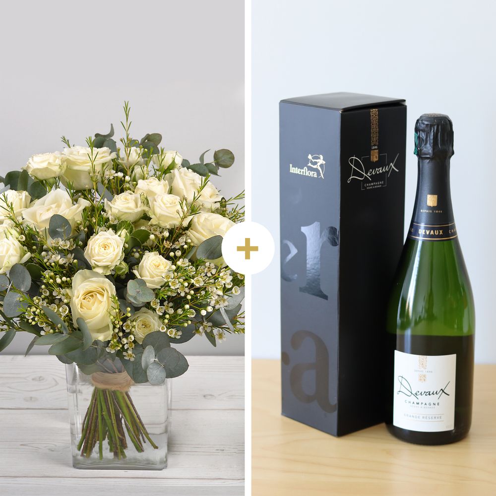 Livraison Champagne Coffret Cadeau Fleurs Et Champagne