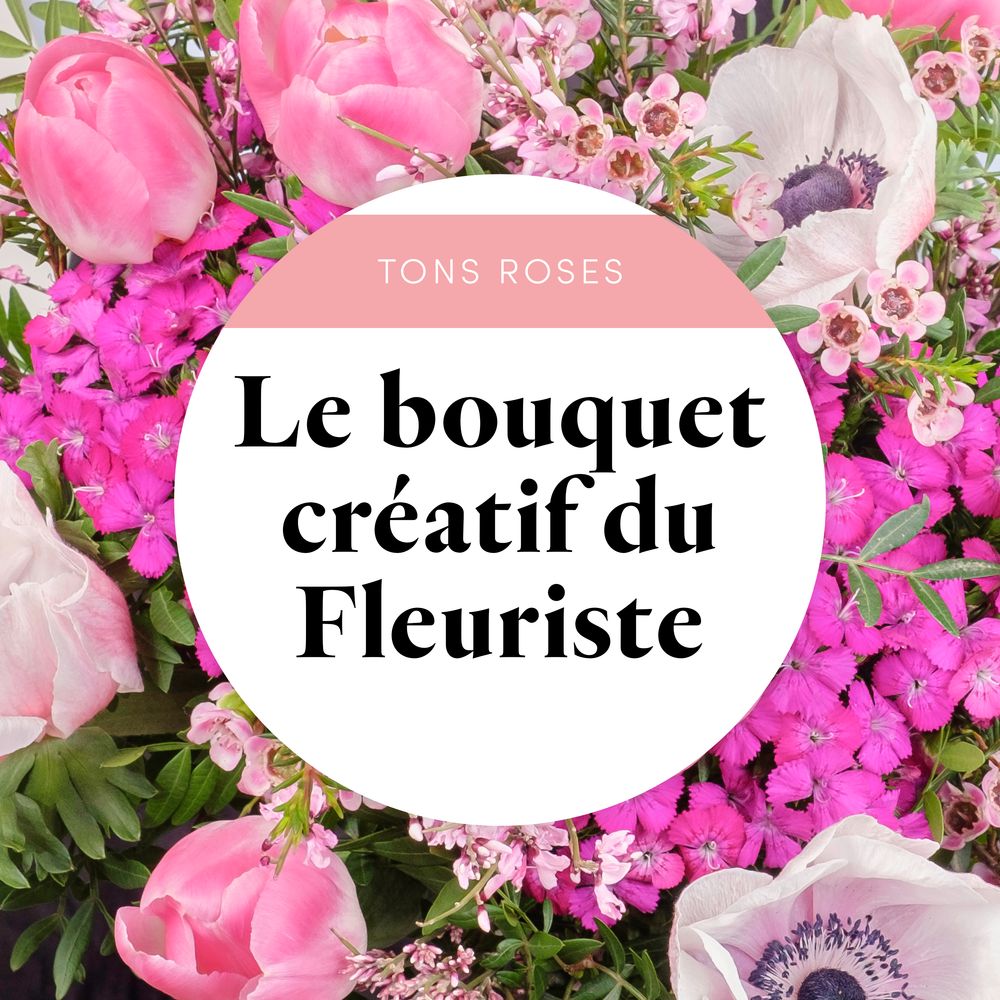 Bouquet du fleuriste Rose | Livraison de fleurs| Interflora