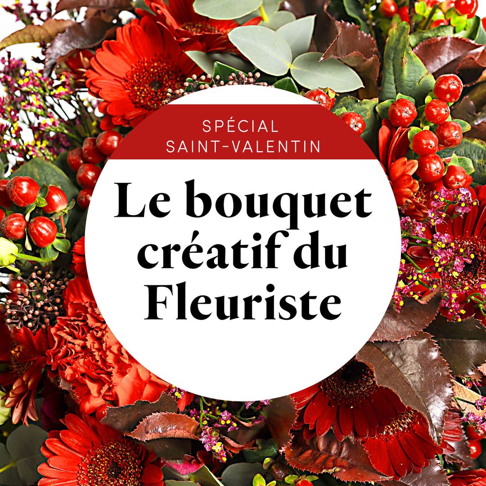 Le bouquet du fleuriste Saint Valentin | Saint-Valentin | Interflora |  Livraison bouquets