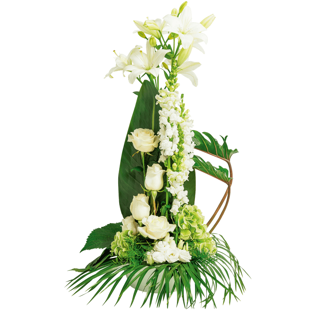 Eternel | Interflora | Livraison fleurs deuil | Assemblage de fleurs