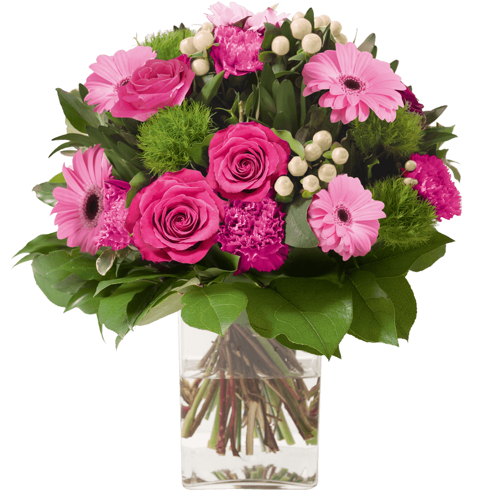 Amour éternel rose | Interflora | Livraison fleurs deuil | Bouquet rose