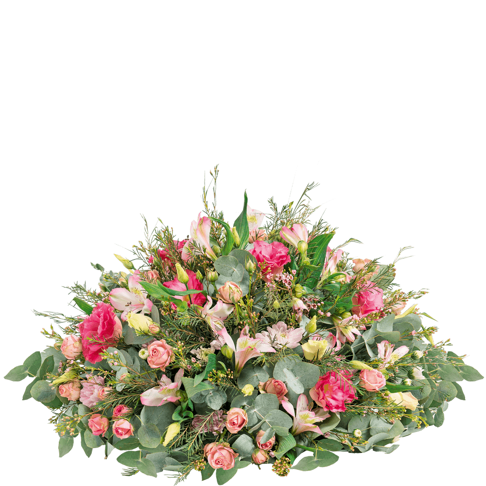 Adagio | Interflora | Livraison fleurs deuil | Coussin rose