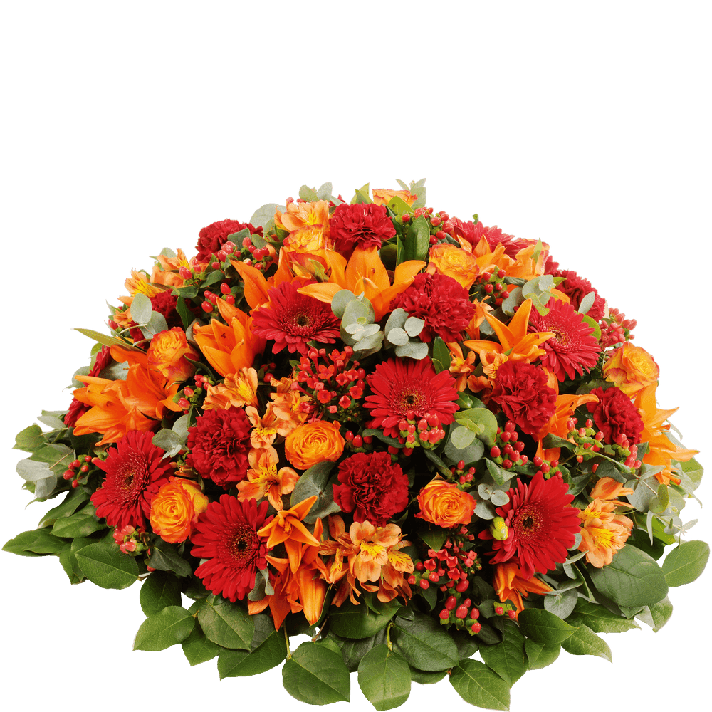 Mémorial | Interflora | Livraison fleurs deuil | Coussin rouge