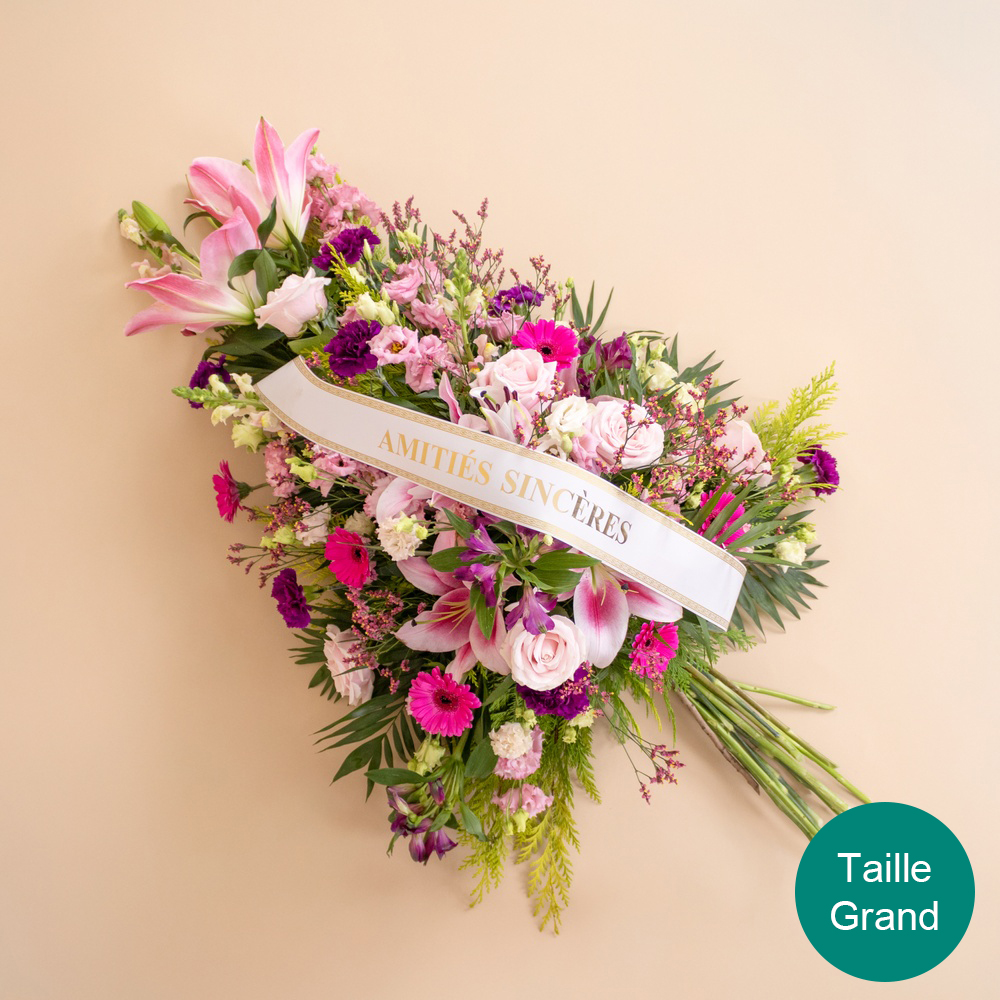 Voyage astral rose | Livraison de fleurs deuil | Interflora