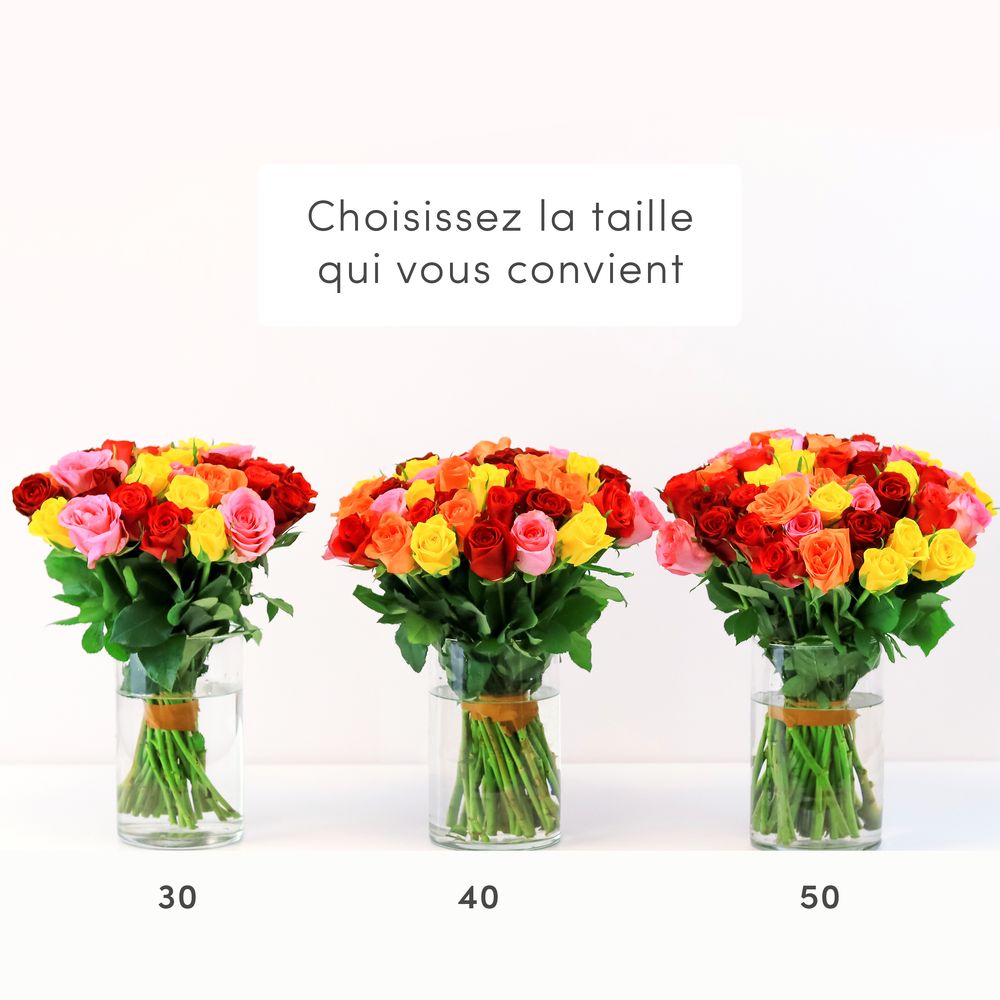 Roses multicolores & L'occitane en Provence | Interflora | Livraison fleurs  et cadeaux