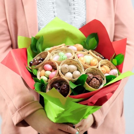 Bouquet de chocolats de Pâques