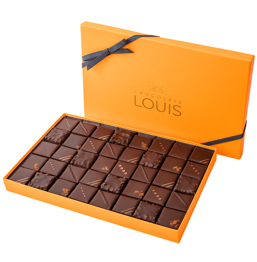 CHOCOLATS LOUIS - Coffret chocolat 40 Pralinés - Chocolat Noir et