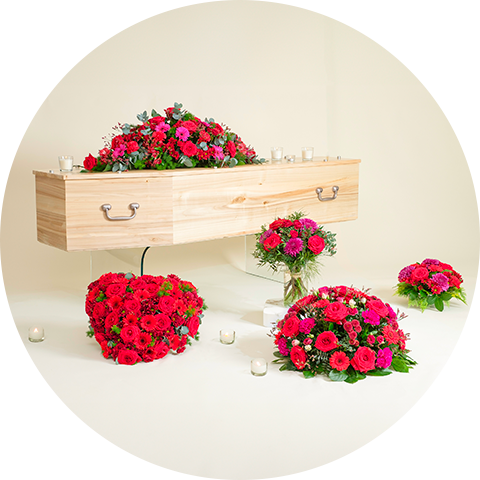 Compositions florales funéraires