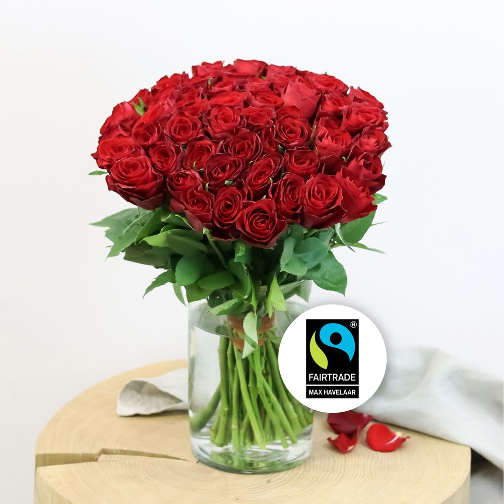 Brassées de roses rouges Max Havelaar | Interflora | Livraison roses