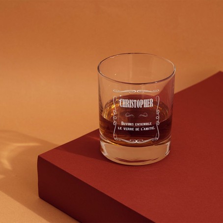 Verre à whisky avec message, Interflora