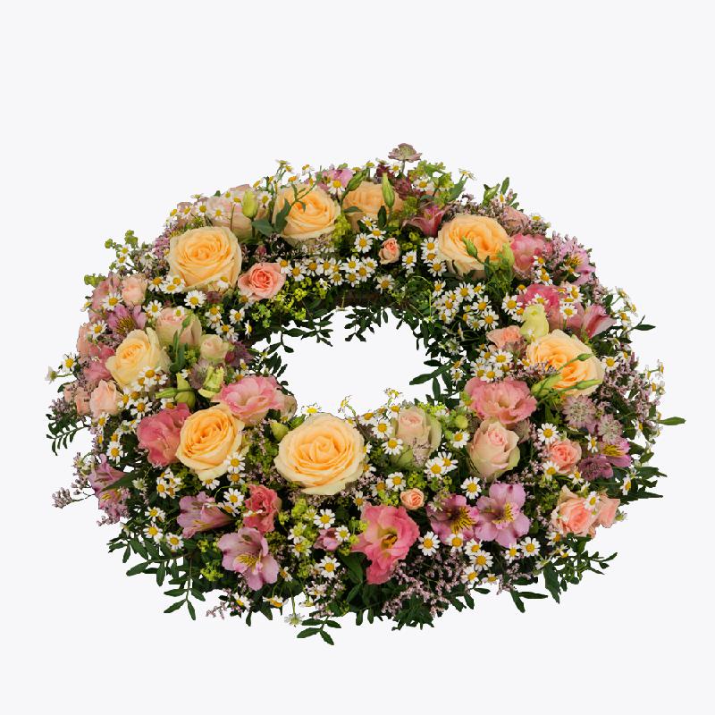 Funeral Wreath w Ribbon 170757R