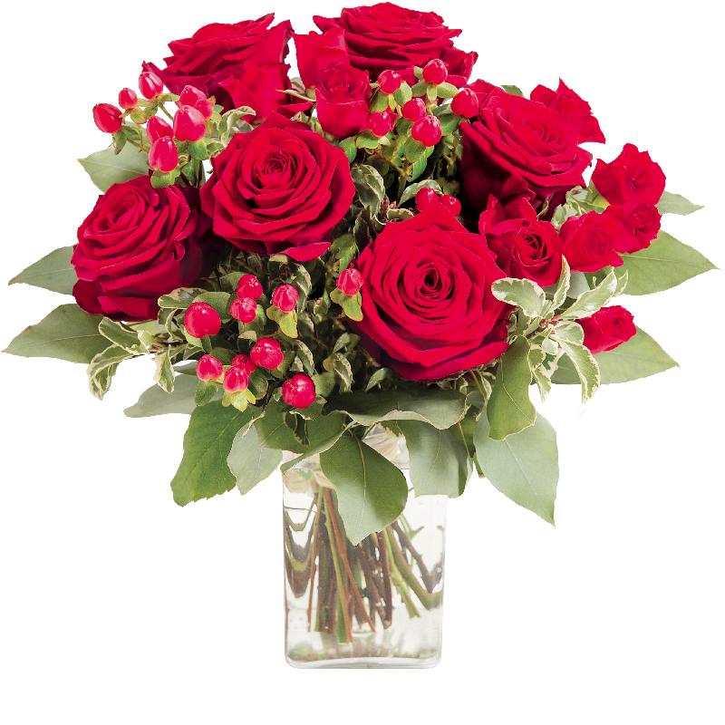 Bouquet of red roses "Evita"