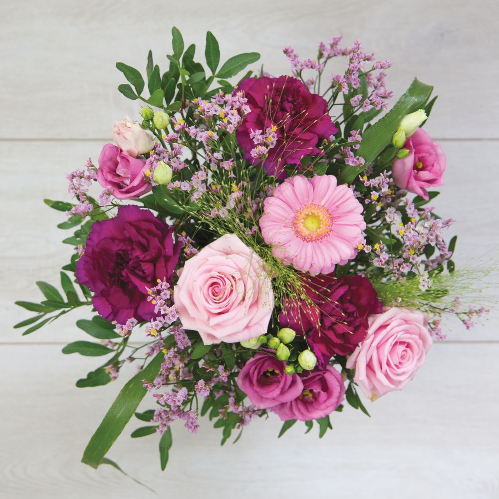Bois de rose et son vase | Interflora | Livraison bouquet de fleurs