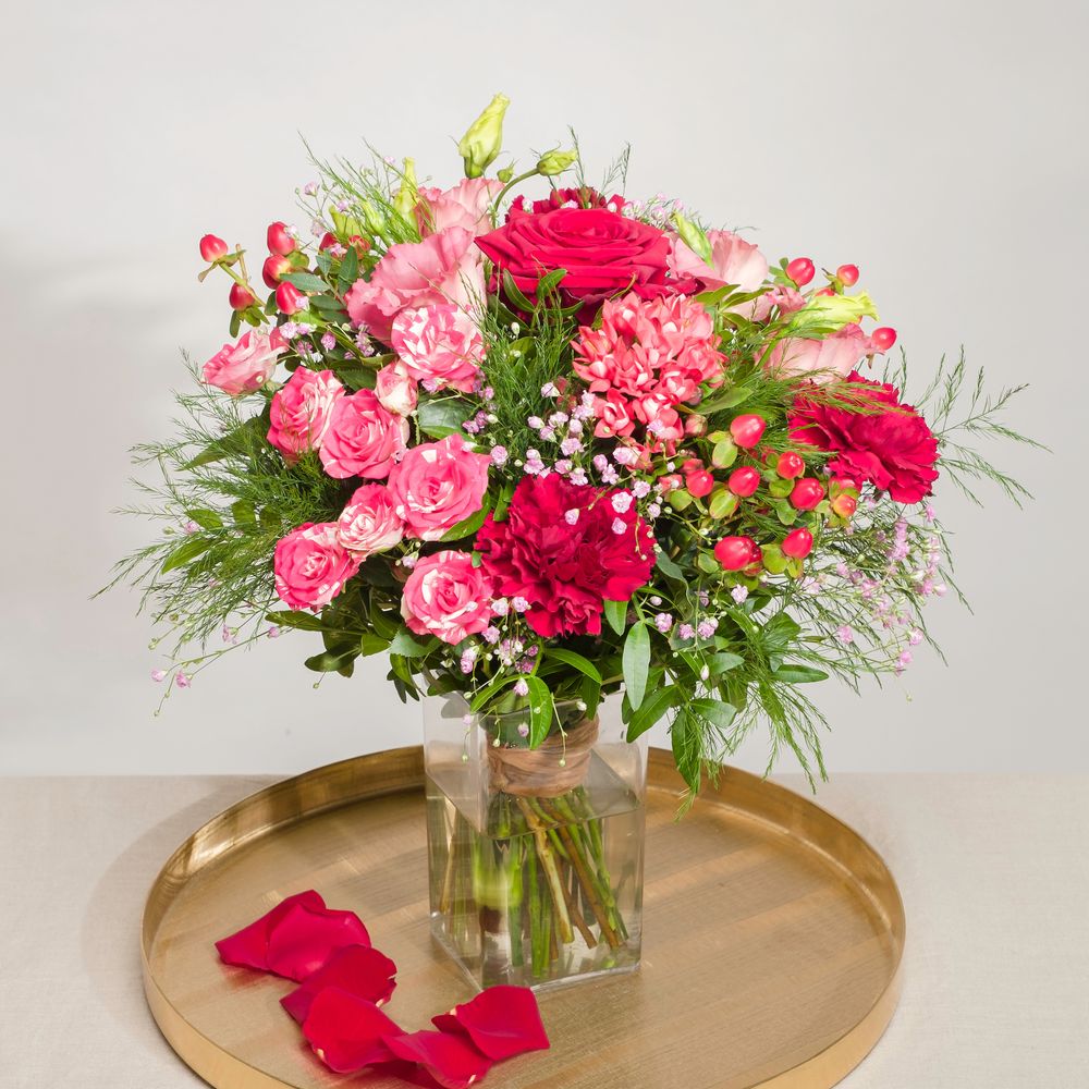 Déclaration & Vase | Saint-Valentin | Interflora | Livraison bouquets